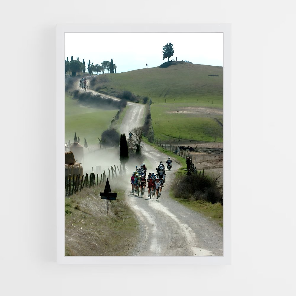 Poster Piste de Terre – affiche Cyclisme (vue 3)